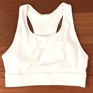 Fabletics On The Go Sports Bra- white